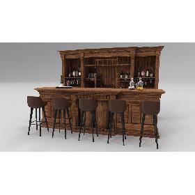 3D Vintage Bar